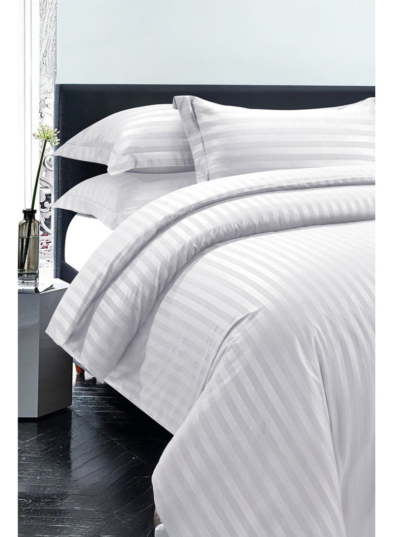 SleepLand Luxury Hotel Bedding Set 7 Pieces White Color Size 200 200 cm - Image 2